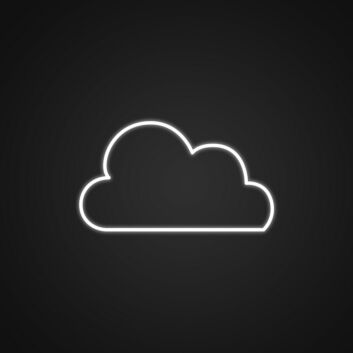 Simple Clouds Neon Sign Add a whimsical touch to any room