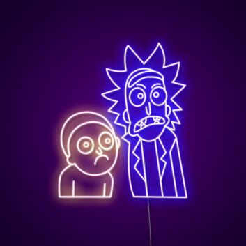 Rick And Morty Neon Sign Ideal for fans of the show