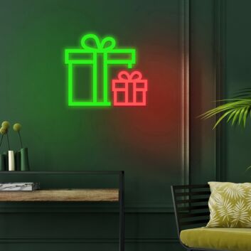 Christmas Gift Neon Sign Perfect for holiday decorations