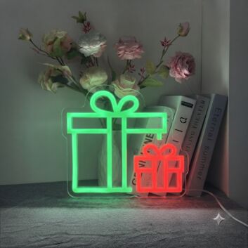 Christmas Gift Neon Sign Perfect for holiday decorations