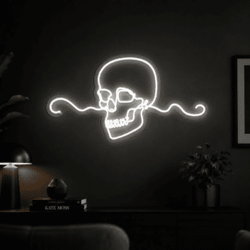 Skull Customizable Sign Neon Sign Perfect for unique and edgy decor