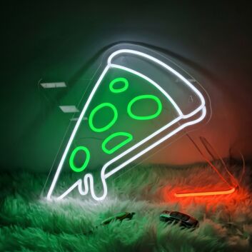 Pepperoni Pizzas Neon Sign Ideal for pizzerias and food lovers