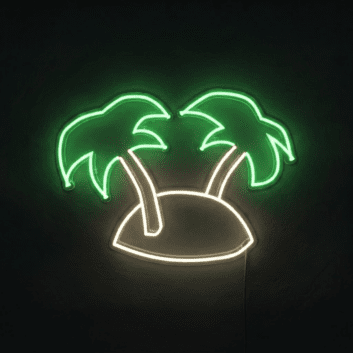 Tropical Island Neon Sign Bring a tropical vibe to your decor