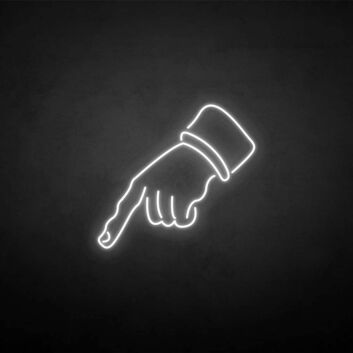 &#39;Point&#39; neon sign