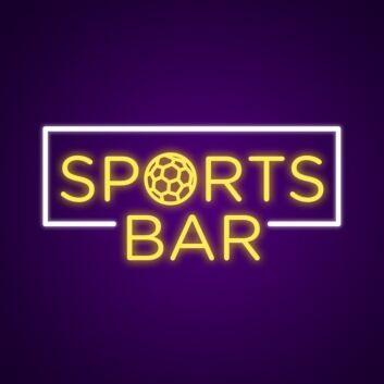 Cool Sports Bar Neon Sign Attract customers to your sports bar