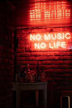 No Music No Life LED Neon Sign