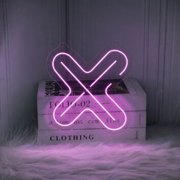 &#39;Cross&#39; neon sign