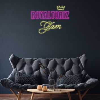 Royal Toriz Glam Neon Sign Add a touch of glamour to your space
