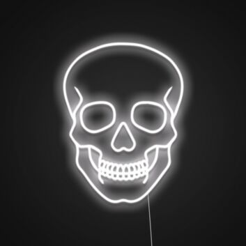 Simple Skull Customizable Sign Neon Sign Add a personal, edgy touch