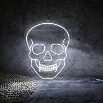 Simple Skull Outline LED Neon Sign