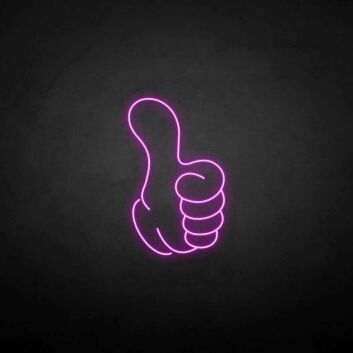 &#39;Thumps&#39; neon sign