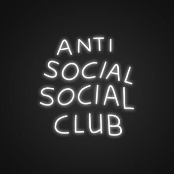 Anti Social Social Club Neon Sign Add a touch of attitude to your decor