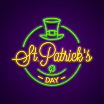Happy St Patricks Day Neon Sign Celebrate St Patrick's Day with style