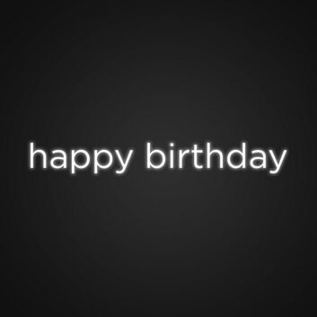 Happy Birthday Custom Neon Sign Make birthdays extra special with a personalized sign