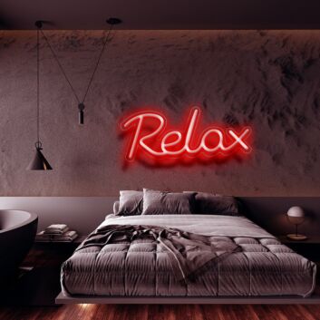 Relax Neon Sign Promote relaxation and tranquility