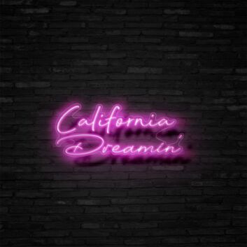 California Dreamin Neon Sign Perfect for beach and California-themed decor