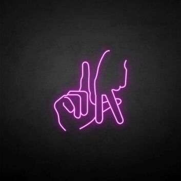 &#39;Gesture&#39; neon sign