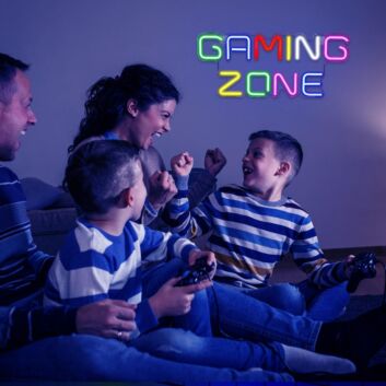 Gaming Zone Neon Sign Perfect for Game Rooms