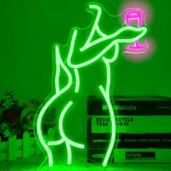 Green Mannequin Women&#039;s Bedroom Neon Sign Fashion Decor