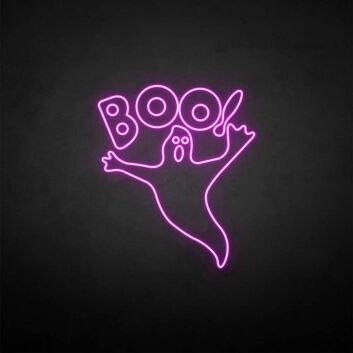&#39;BOO!&#39; neon sign