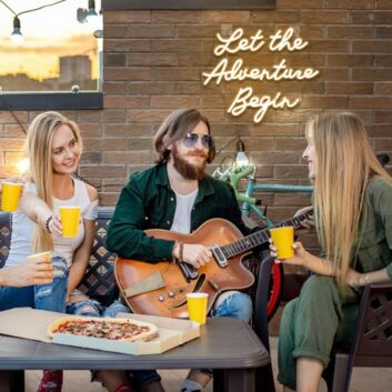 Let the Adventure Begin Neon Sign Kids Room Inspiration