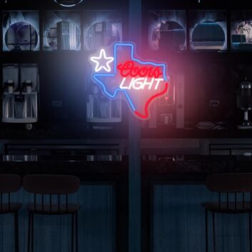 Star and Colorful Neon Light Party Vibes