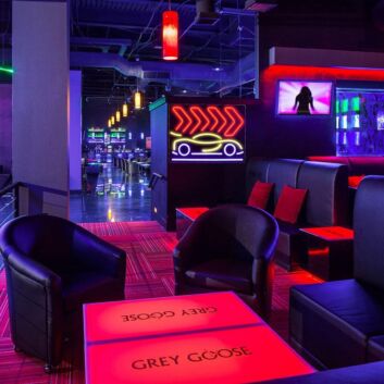 Traveling Cars Neon Sign Road Trip Theme