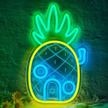 Wonderful Beckoning Pineapple Bedroom Neon Sign Tropical Vibes
