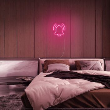 Ringing Bell Icon LED Neon Sign
