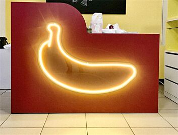 Banana Outline LED Neon Sign