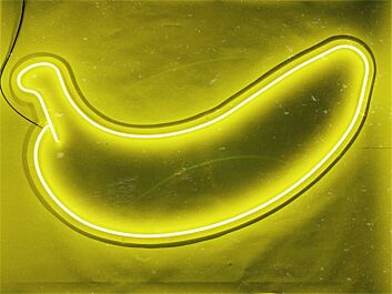 Banana Outline LED Neon Sign