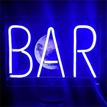 BAR Tall Block Letter LED Neon Sign