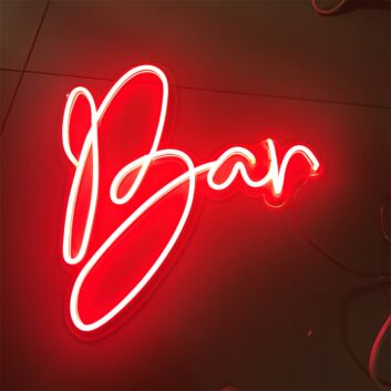 Brighten Your Space: Bar Mini LED Neon Sign, Perfect for Office Decor, Store Fronts, and Festive Celebrations.