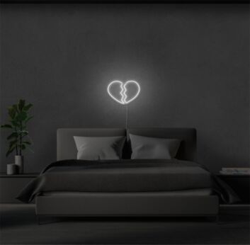 Brighten your home, office, or bar corners with emotions using the Broken Heart LED Neon Sign.