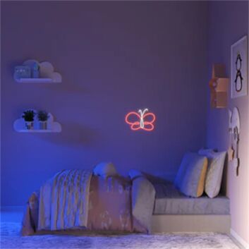 Swirl-Wing Butterfly LED Neon Sign