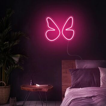 Symmetrical Four-Wing Butterfly LED Neon Sign