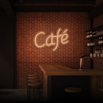 Café Script LED Neon Sign
