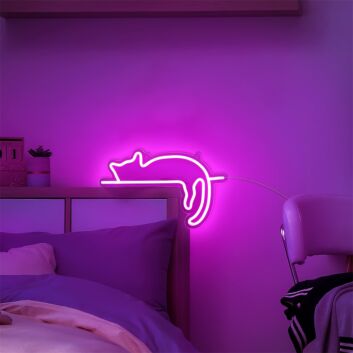 Brighten Your Space: Cat LED Neon Signs Lights for Wall Decor - Perfect for Home, Office, Stores, and Party Ambiance