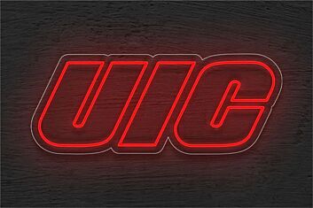 Brighten Your Space: Chicago Uic LED Neon Sign for Home Decor, Bars, and Celebratory Events