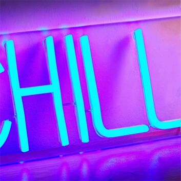 CHILL Block Letter LED Neon Sign