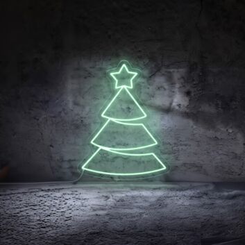 Brighten Your Festivities: Christmas Tree LED Sign for Home, Office, Store, and Holiday Decorations