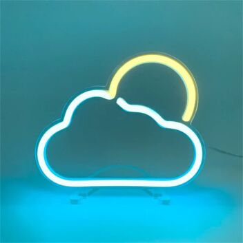 Sun Behind Cloud LED Neon Sign