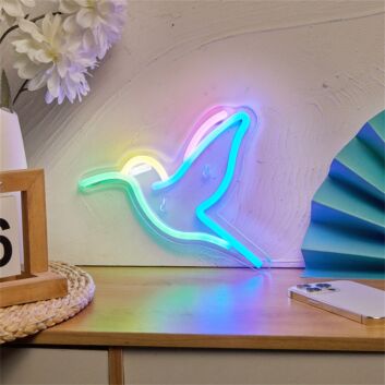 Add a Vibrant Touch to Your Bar, Bedroom, or Wedding with Colorful Birds LED Neon Sign.