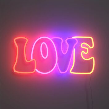 Brighten Up Your Wedding, Bar, and Home Decor with the Romantic Glow of Colorful Love LED Neon Sign