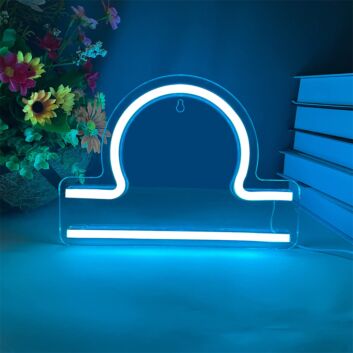 Libra Zodiac Symbol LED Neon Sign