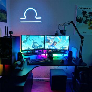 Libra Zodiac Symbol LED Neon Sign
