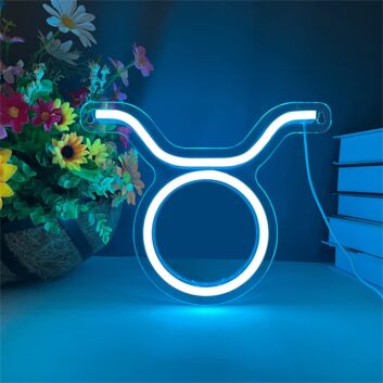 Taurus Zodiac Symbol LED Neon Sign