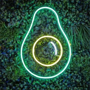 Avocado Outline LED Neon Sign
