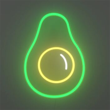 Avocado Outline LED Neon Sign