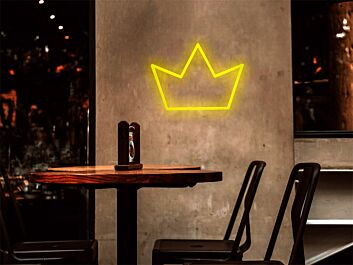 Three-Point Crown Outline LED Neon Sign